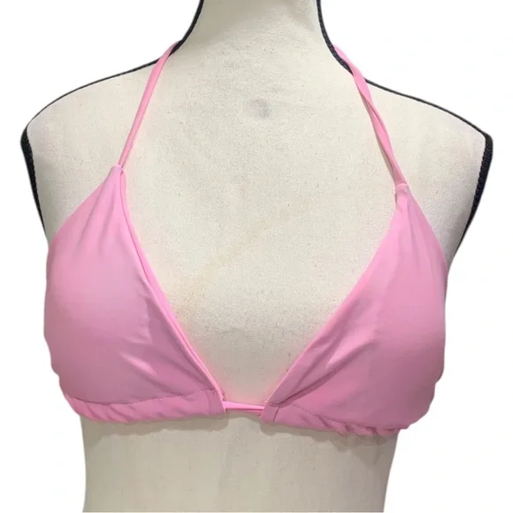 Pink Halter Bikini Top - Picture 2 of 9